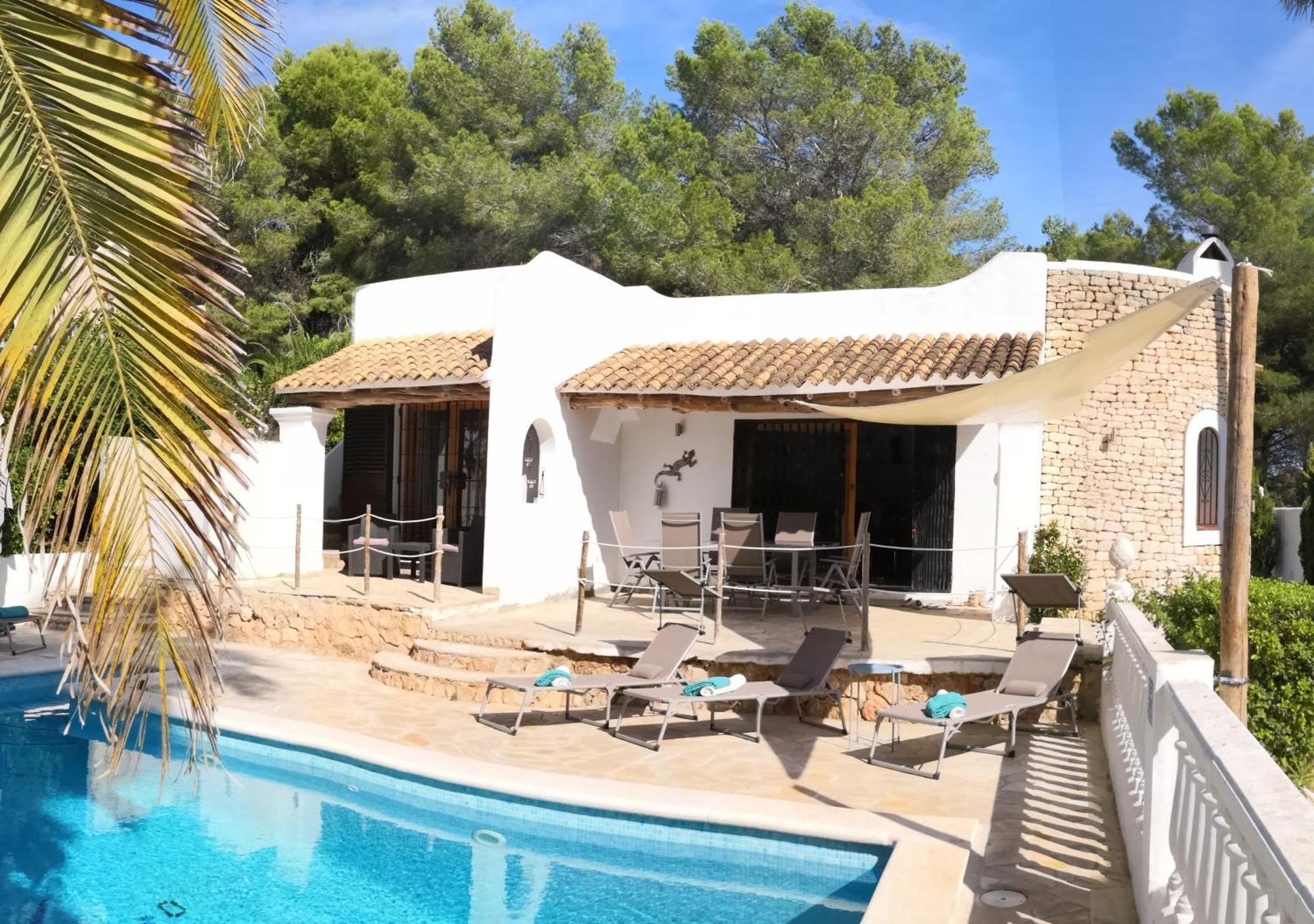 Private Villa Mit Eigenem Pool Unter Palmen Cala Llena Εξωτερικό φωτογραφία